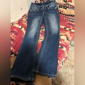 Miss Me Jeans Los Angeles Mid Rise Straight Jeans size 27 X 32